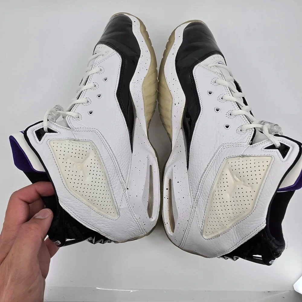 Air Jordan Basketball Sneaker Mens Sz 11.5 B Loyal White Court Purple 315317-115